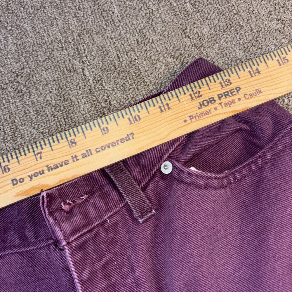 Vintage 90s Faded Glory Purple Garment Dyed Jeans Womens 12 Petite USA Grunge - Picture 10 of 10